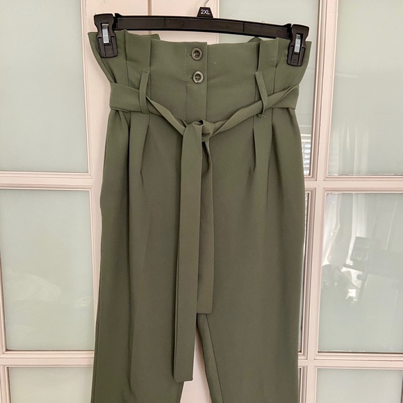 Made in Italy | Olive Green Dress Pants - Picture 11 of 11